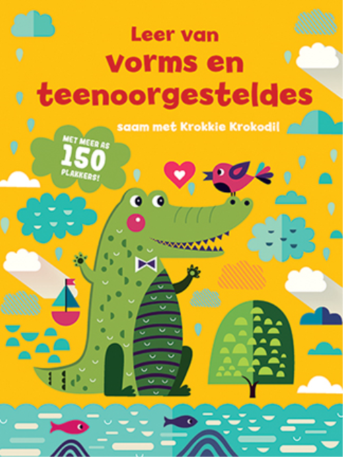 Leer van vorms en teenoorgesteldes saam met Krokkie Krokodil