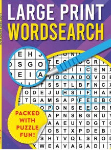 Large Print Word Search Purple