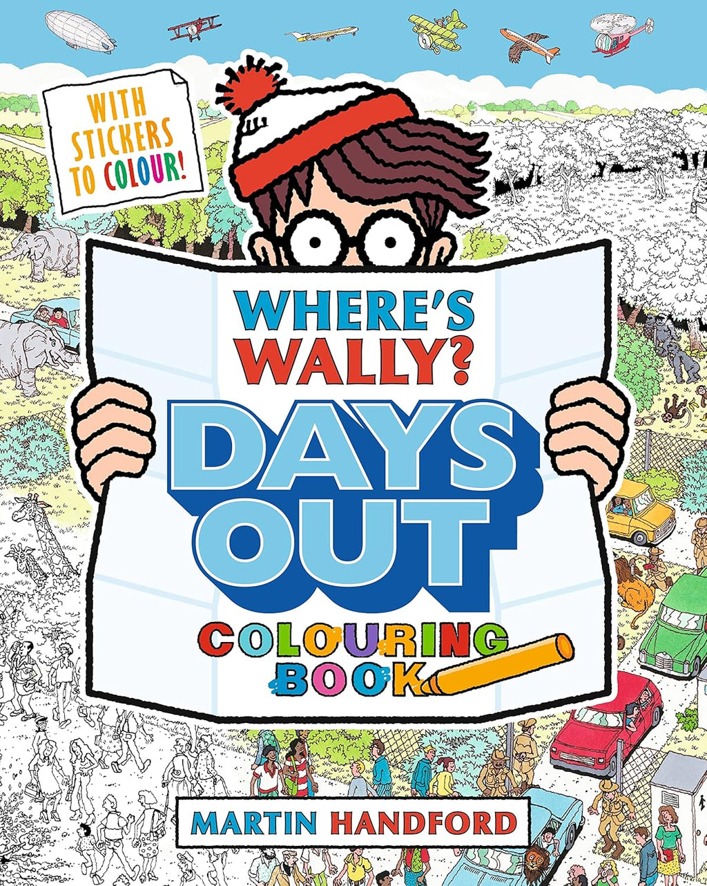 Where's Wally? Days Out: Colouring Book