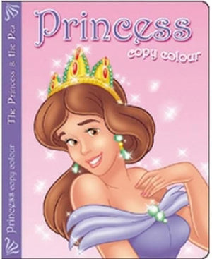 Princess Copy Colour - Princess & Pea