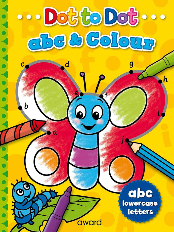 Dot to Dot ABC and Colour: Lowercase Letters
