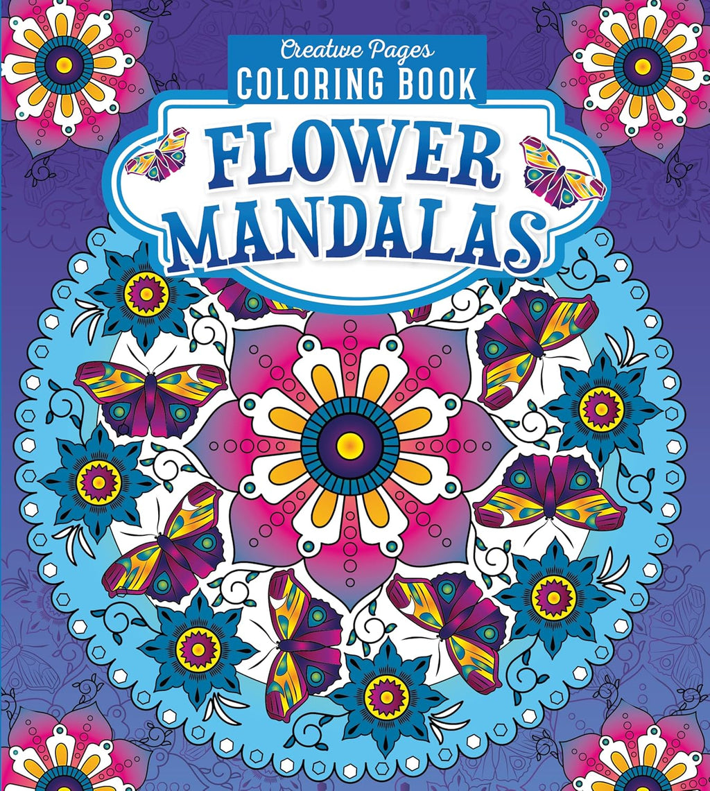 FLOWER MANDALAS CREATIVE PAGES COLORING BOOK