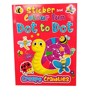 Sticker and Colour Fun: Dot to dot - Creepy Crawlies