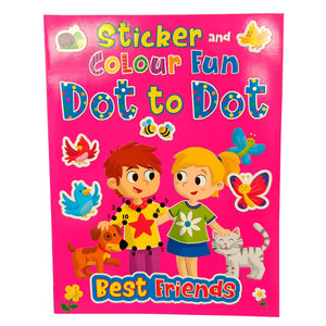 Sticker and Colour Fun: Dot to dot - Best Friends