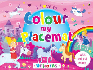 I LOVE TO COLOUR MY PLACEMAT: UNICORN