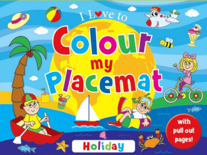 I LOVE TO COLOUR MY PLACEMAT: HOLIDAY