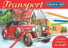 Colour Art Creative Colouring: Transport