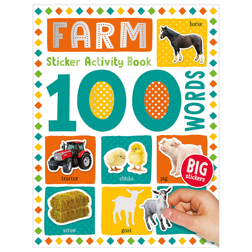 100 Words Farm Sticker Activity Book