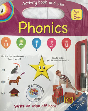 COMBO: Activity Book & Pen: Phonics, Numbers & Nursery Rhymes