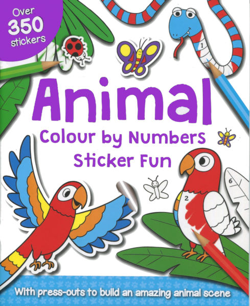 Colour by numbers Sticker Fun: Animal