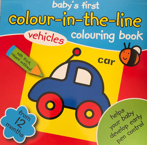 COMBO: Baby's First Colour-in-the-Line Colouring Book