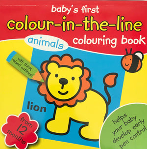 COMBO: Baby's First Colour-in-the-Line Colouring Book