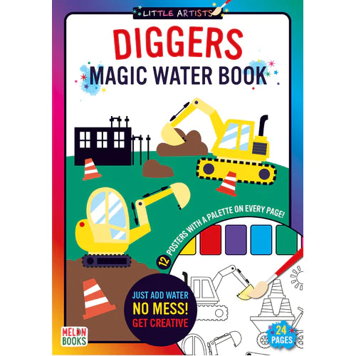 Little Artists: Diggers Magic Water Book