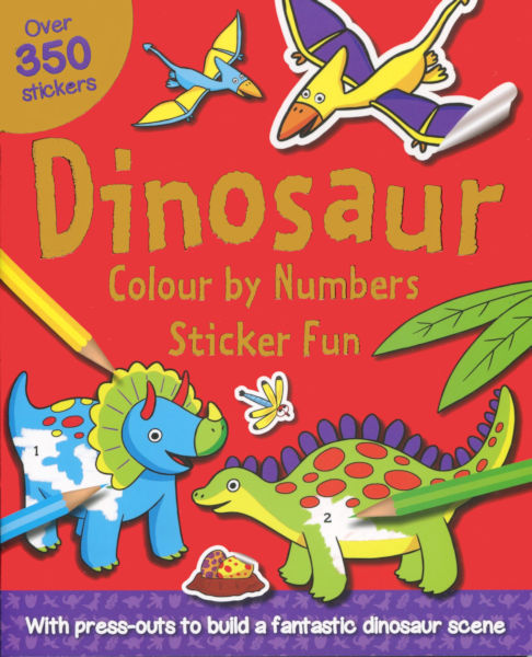Colour by numbers Sticker Fun: Dinosaur