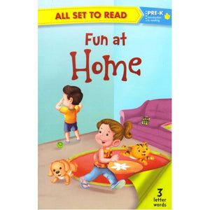 All set to Read: Level Pre-K: Fun at Home (3 Letter Words)