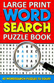 Wordsearch: Large Print Wordsearch Puzzle Book Red