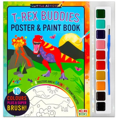 Little Artists: T-Rex Buddies (Poster & Paint)
