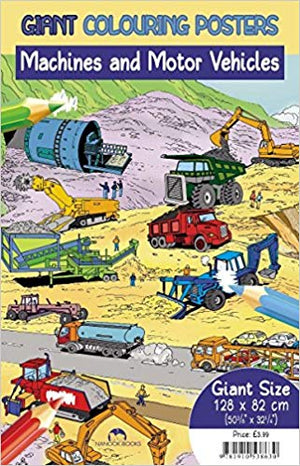 Machines and Motor Vehicles (Giant Colouring Posters)
