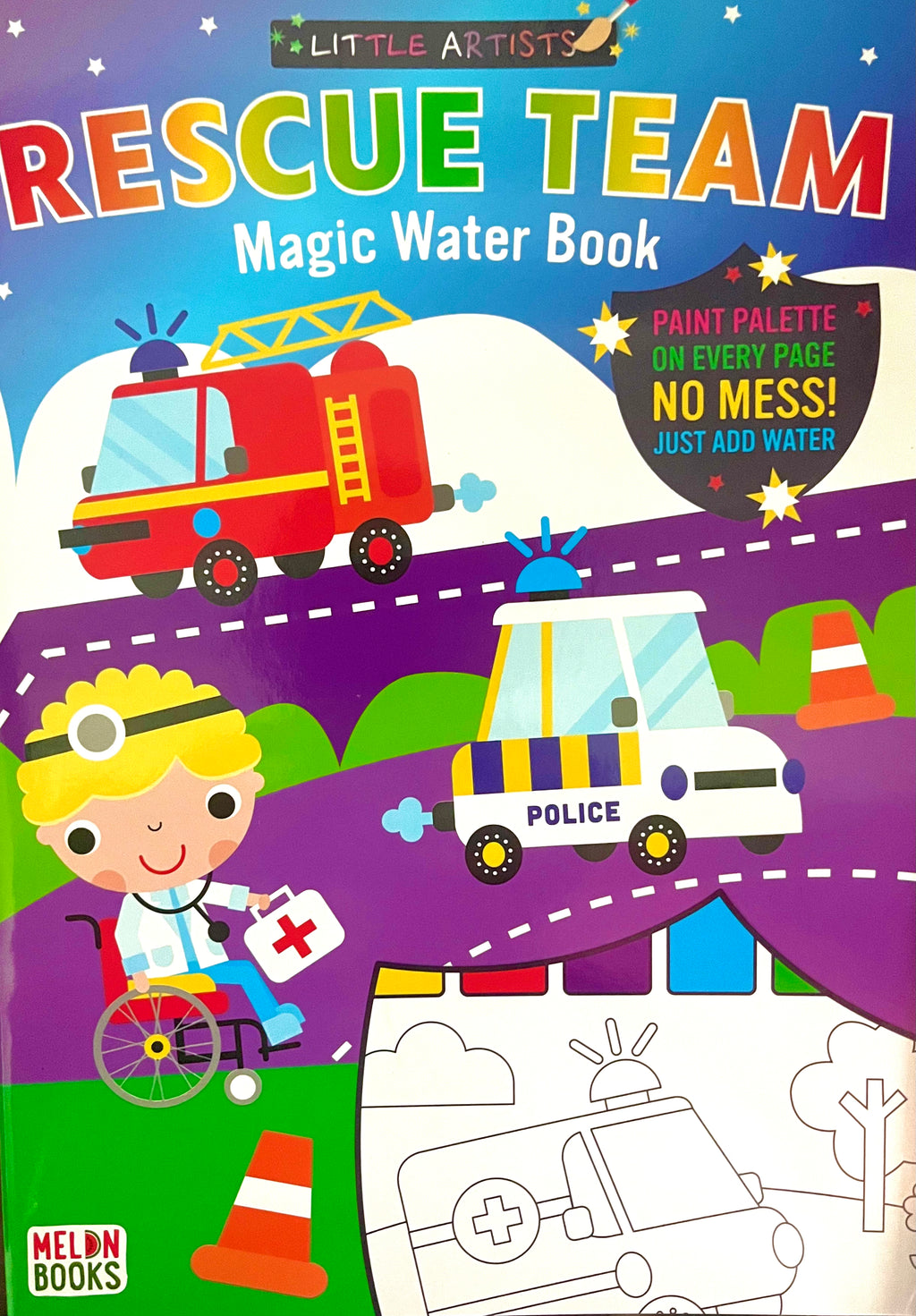 Little Artists: Rescue Team (Magic Water Book)