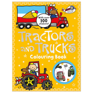 Tractors and Trucks: Colouring Book